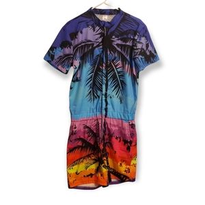 Jumpsuit Size M beach cover palms